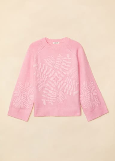 ANYA Vaaleanpunainen neulepusero - Vaaleanpunainen 5 - Indiska