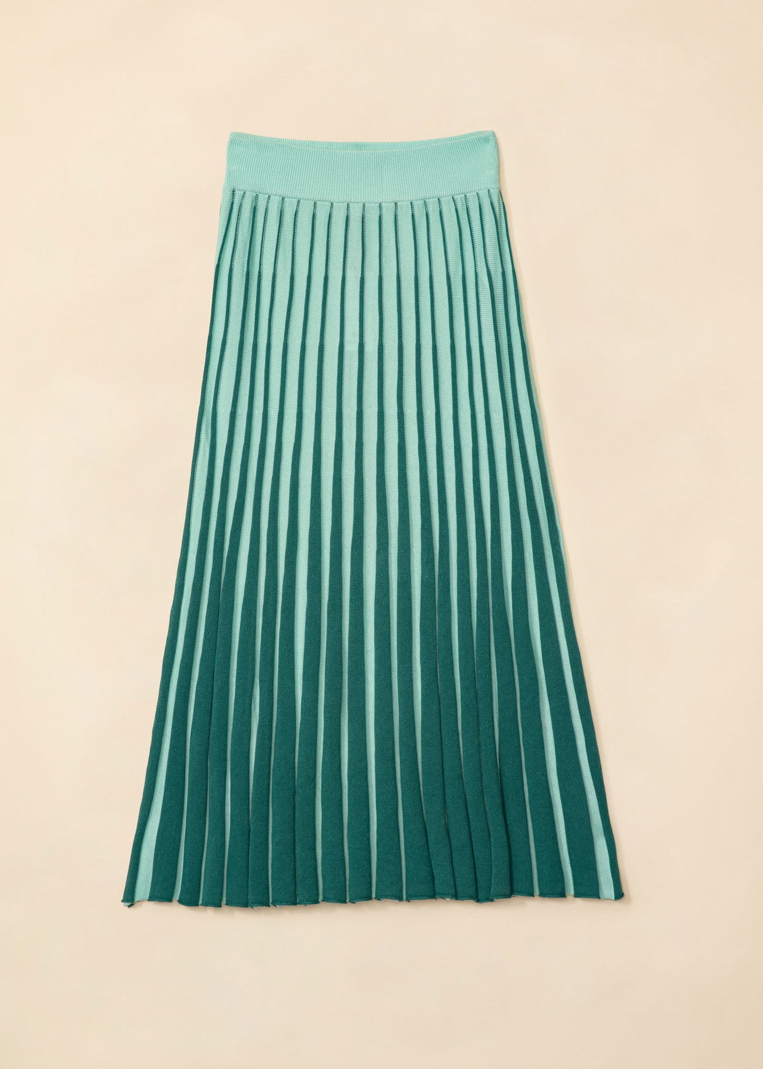 ELLE Pitkä joustinneulehame  - Vihreä 5 - Indiska