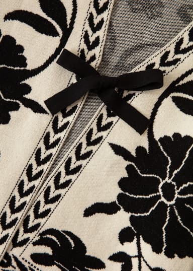 FLORA Blomstret cardigan - Valkoinen 6 - Indiska