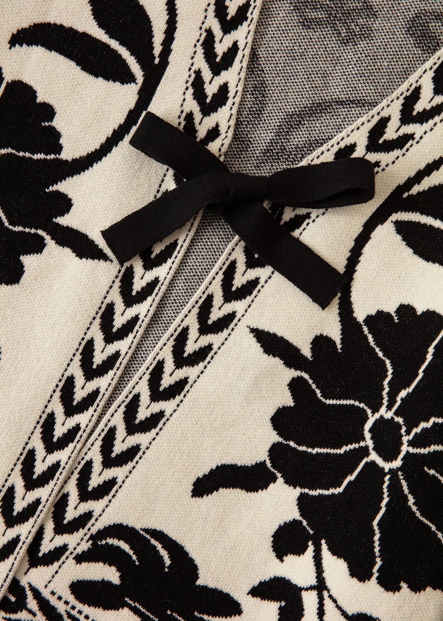 FLORA Blomstret cardigan - Valkoinen 6 - Indiska