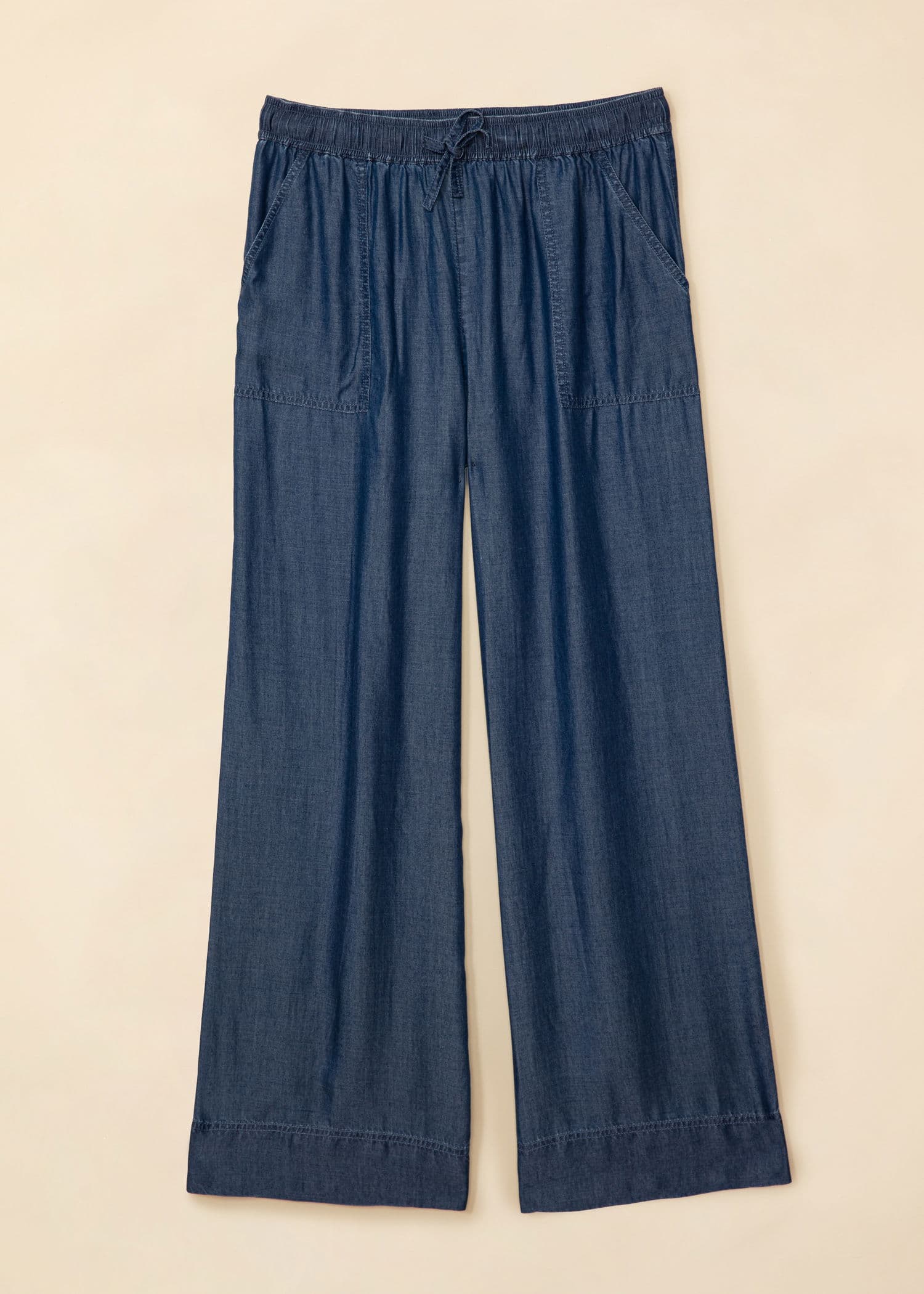 KIENNA Byxor i tencel-lyocell - Blå 5 - Indiska