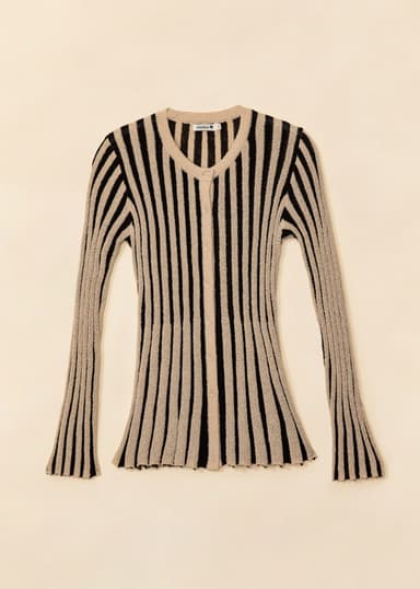 ROSANNA Joustinneuletakki  - Musta 5 - Indiska