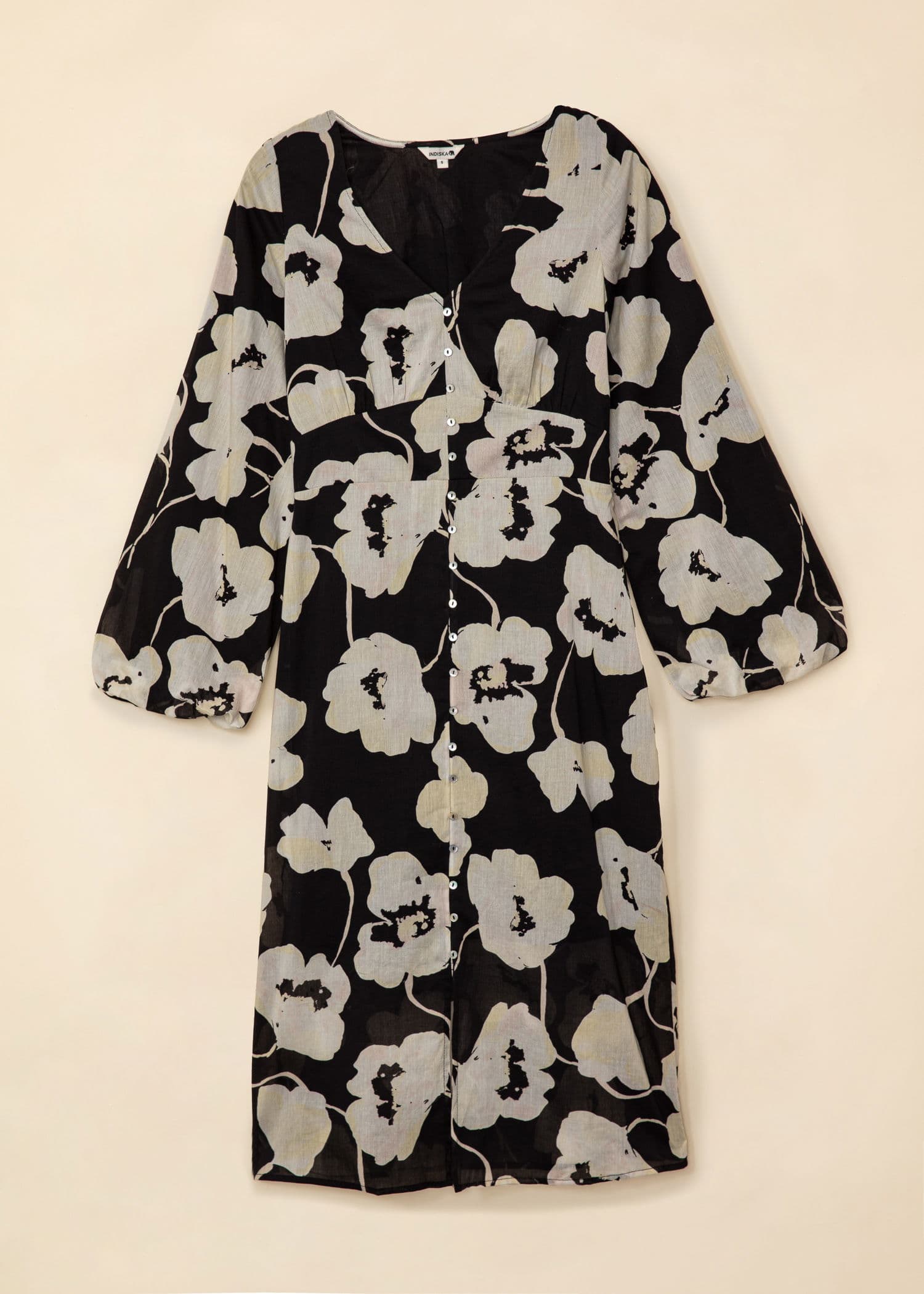 REGINA Kukallinen midimekko - Musta 4 - Indiska