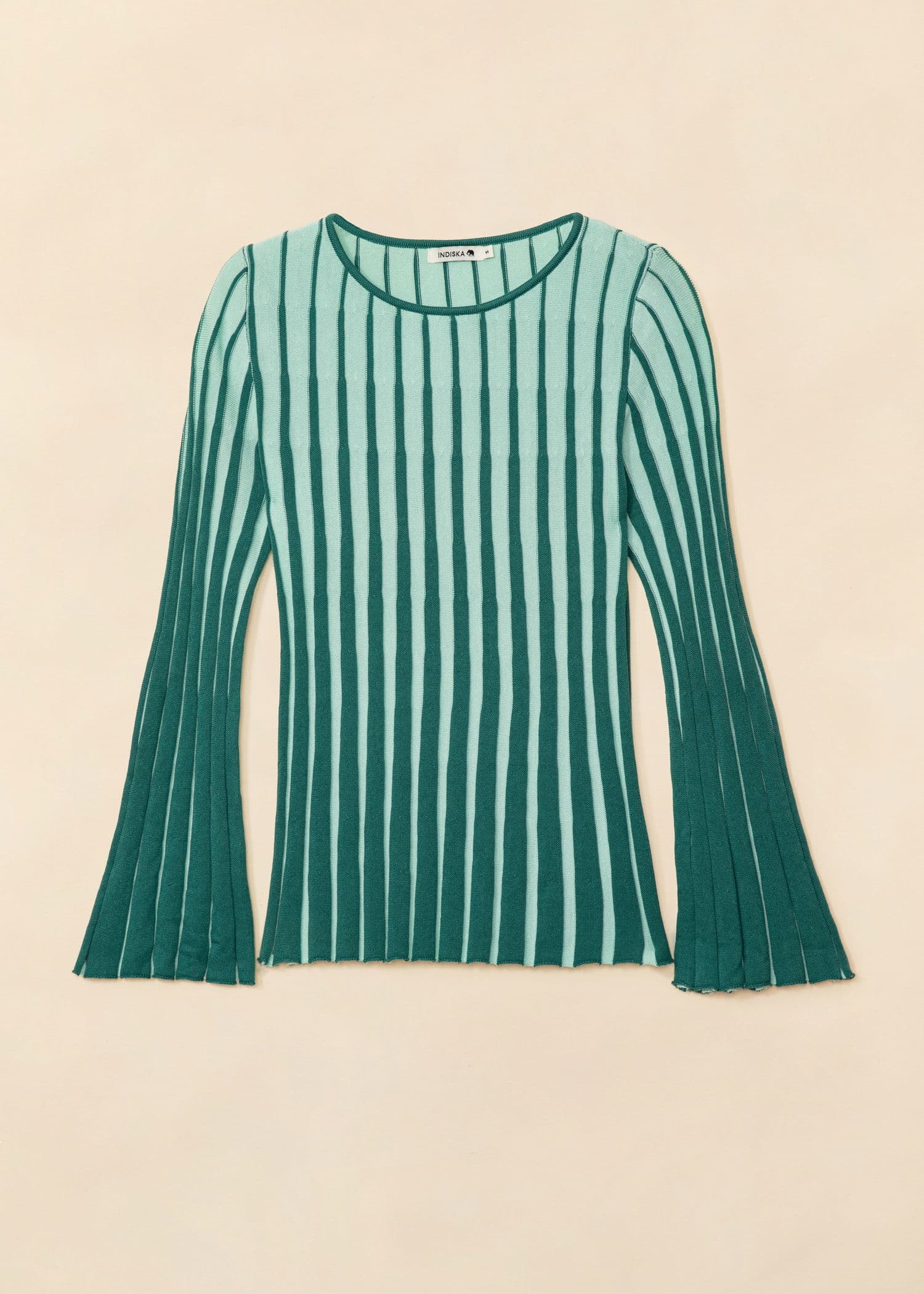 ELLE Pitkä joustinneuleyläosa - Vihreä 5 - Indiska