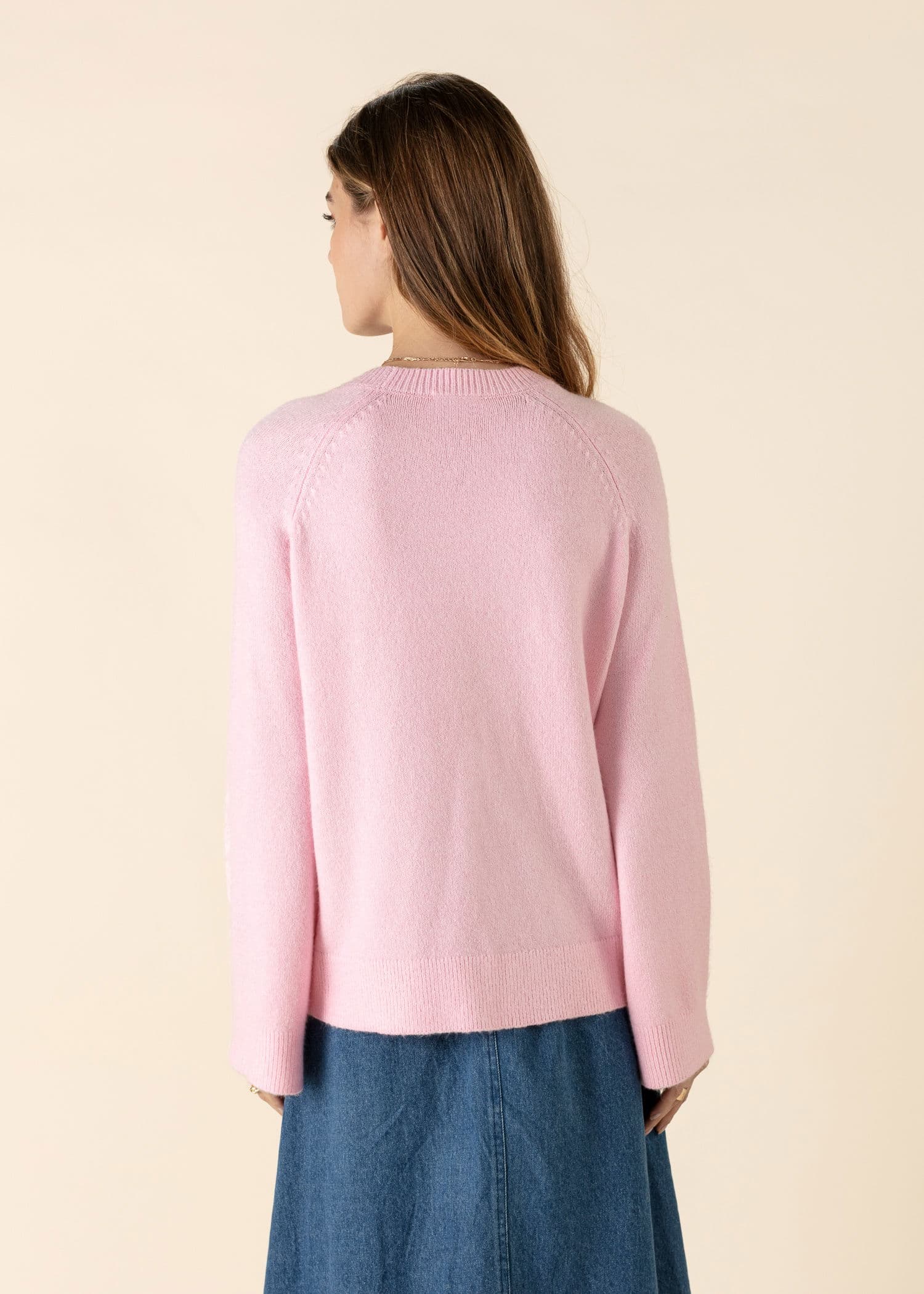 ANYA Vaaleanpunainen neulepusero - Vaaleanpunainen 4 - Indiska