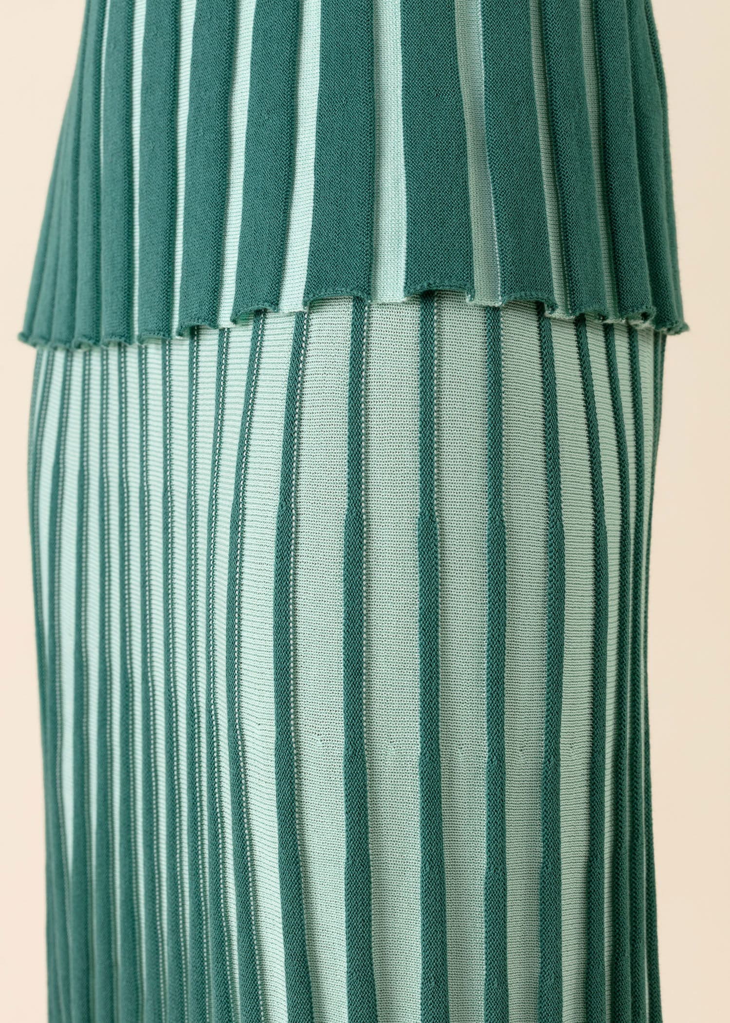 ELLE Pitkä joustinneulehame  - Vihreä 2 - Indiska