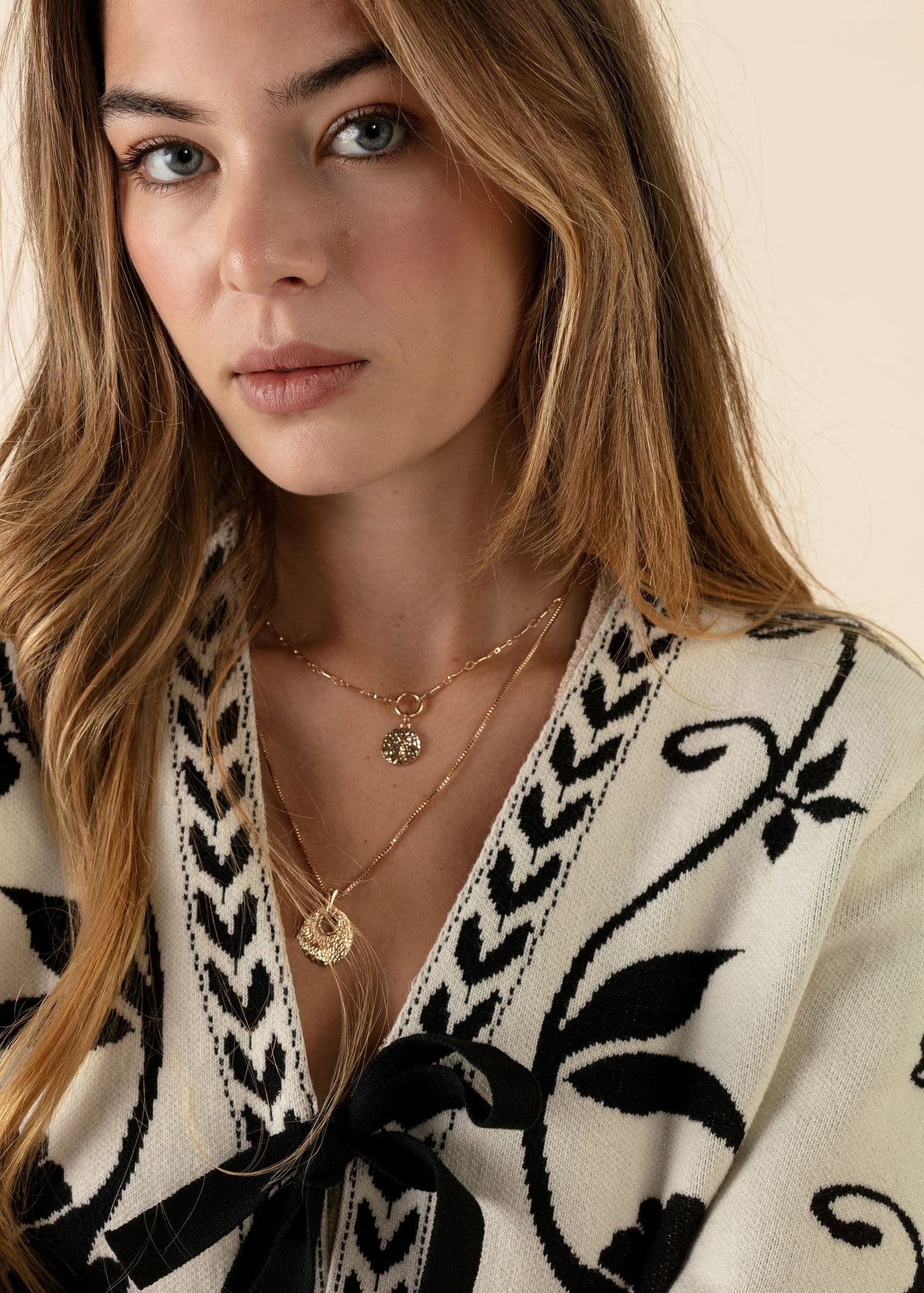 FLORA Blomstret cardigan - Valkoinen 3 - Indiska