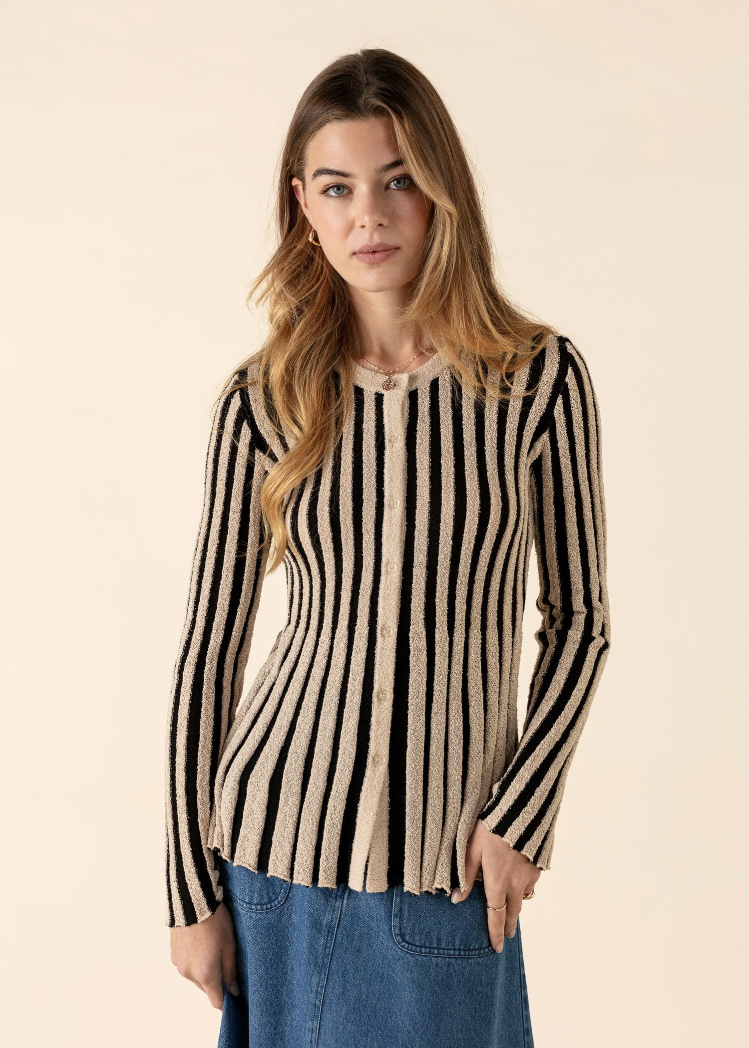 ROSANNA Joustinneuletakki  - Musta 1 - Indiska