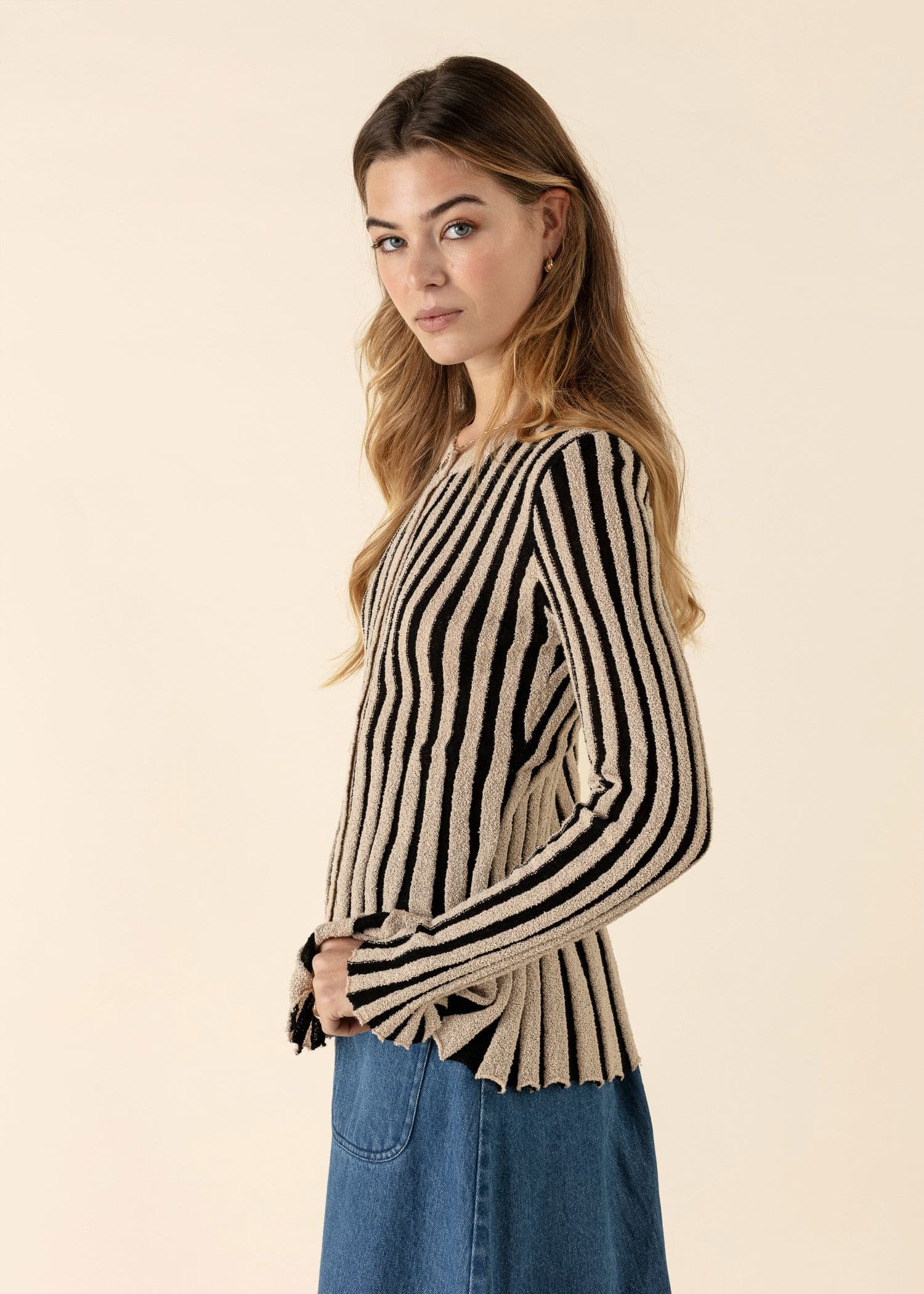 ROSANNA Joustinneuletakki  - Musta 4 - Indiska