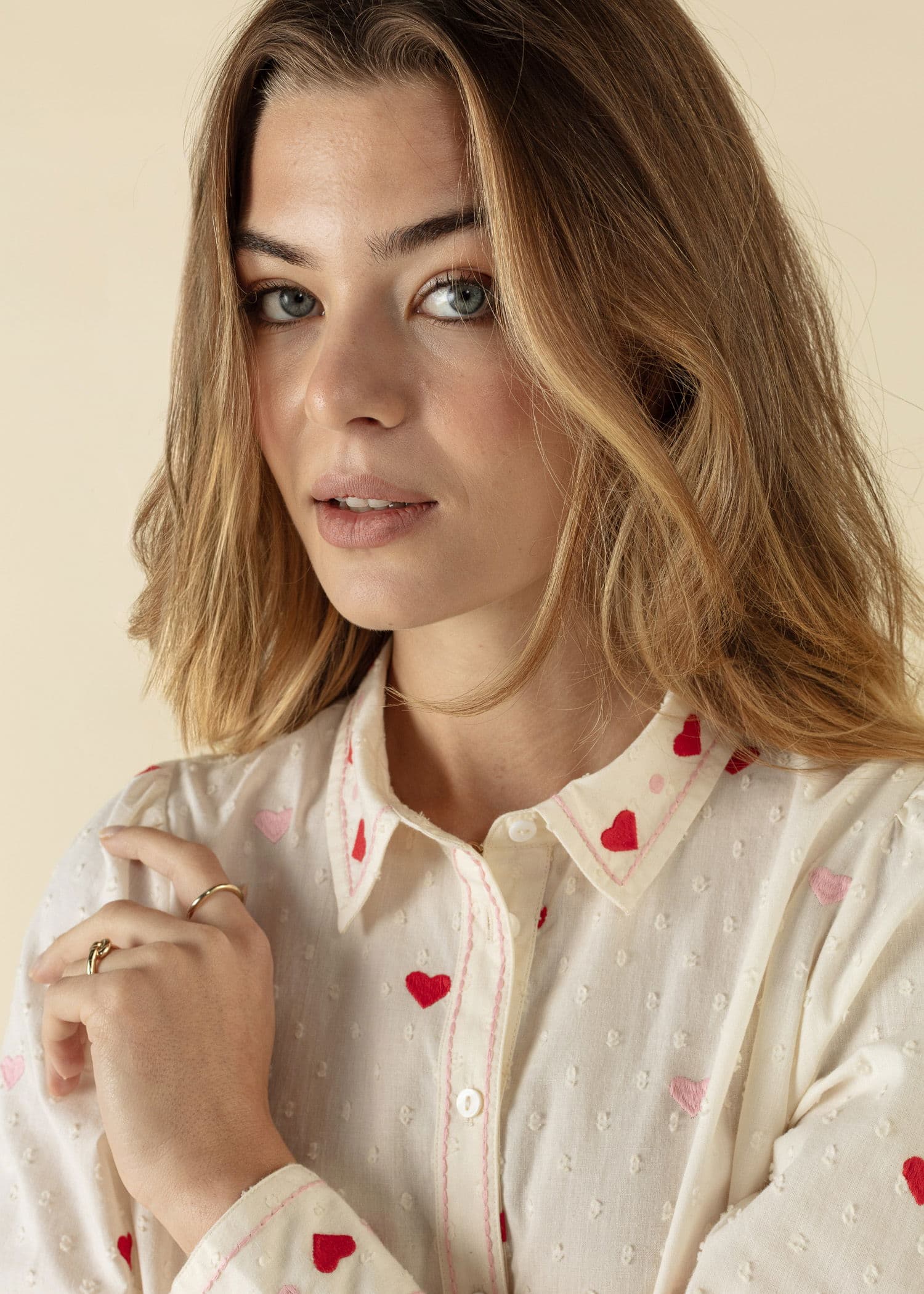 HILMA Sydänpusero - Valkoinen 2 - Indiska