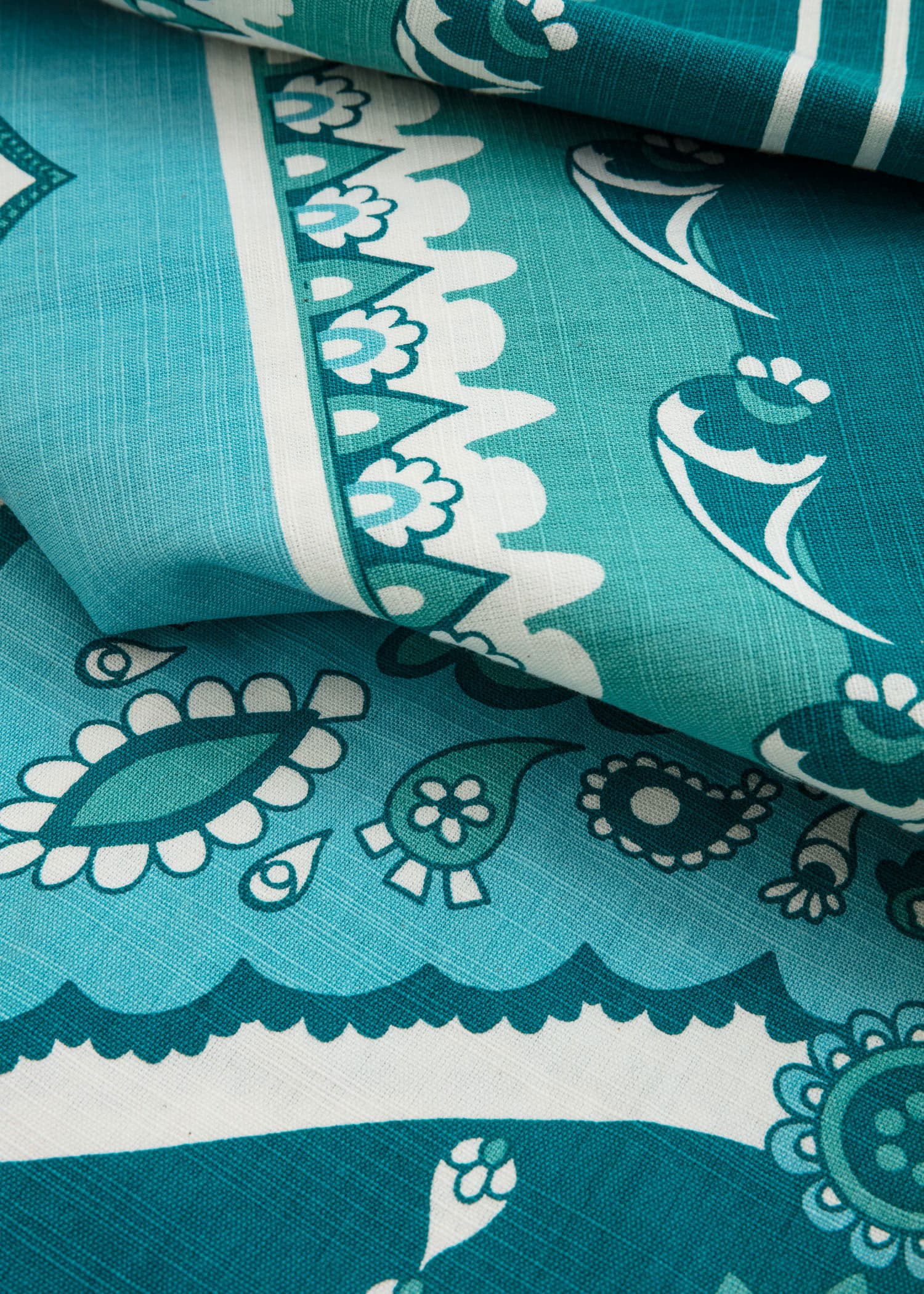 Tara Sininen puuvillapöytäliina - Sininen 4 - Indiska