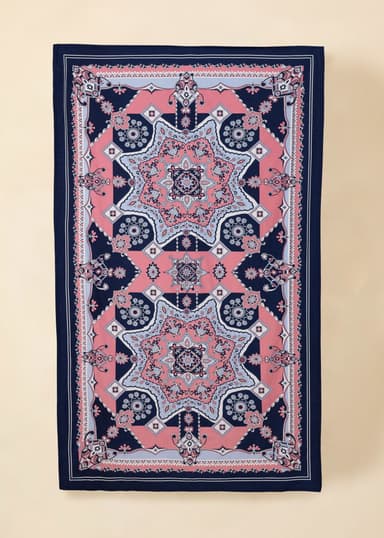 Tara Puuvillapöytäliina 150x250 cm - Vaaleanpunainen 1 - Indiska