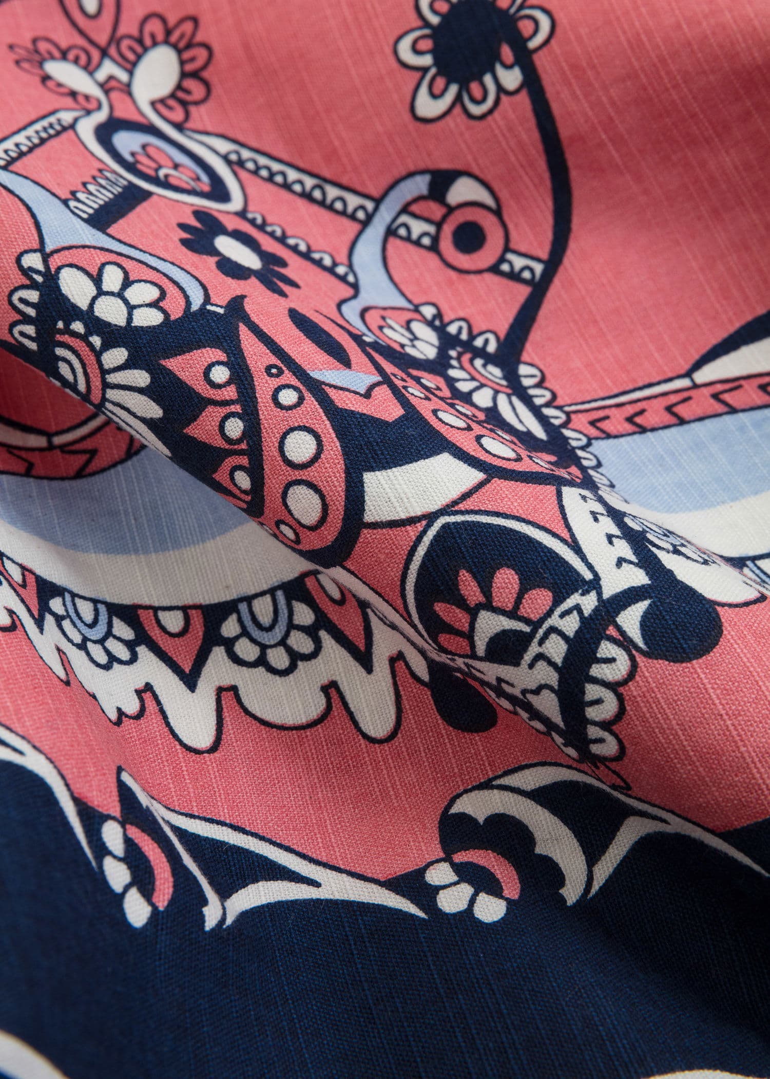 Tara Puuvillapöytäliina 150x250 cm - Vaaleanpunainen 3 - Indiska