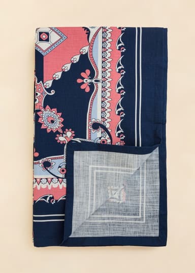 Tara Puuvillapöytäliina 150x250 cm - Vaaleanpunainen 5 - Indiska