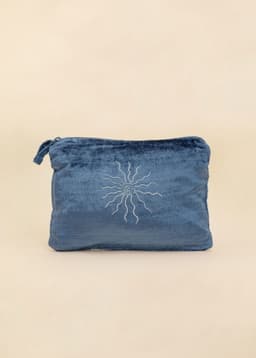 Velvet Pouch - BLUE