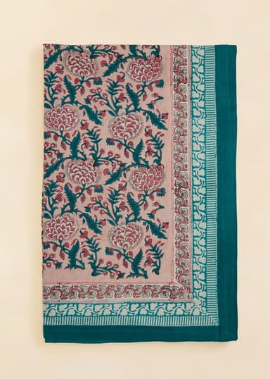 Viny Käsinpainettu pöytäliina 150x250 cm - Multi 1 - Indiska