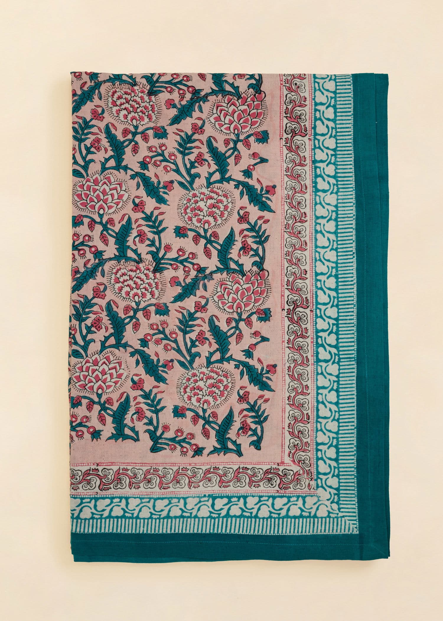 Viny Käsinpainettu pöytäliina 150x250 cm - Multi 1 - Indiska