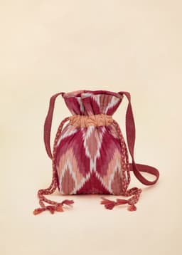 Cotton Drawstring Pouch - PINK