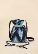 Cotton Drawstring Pouch - BLUE