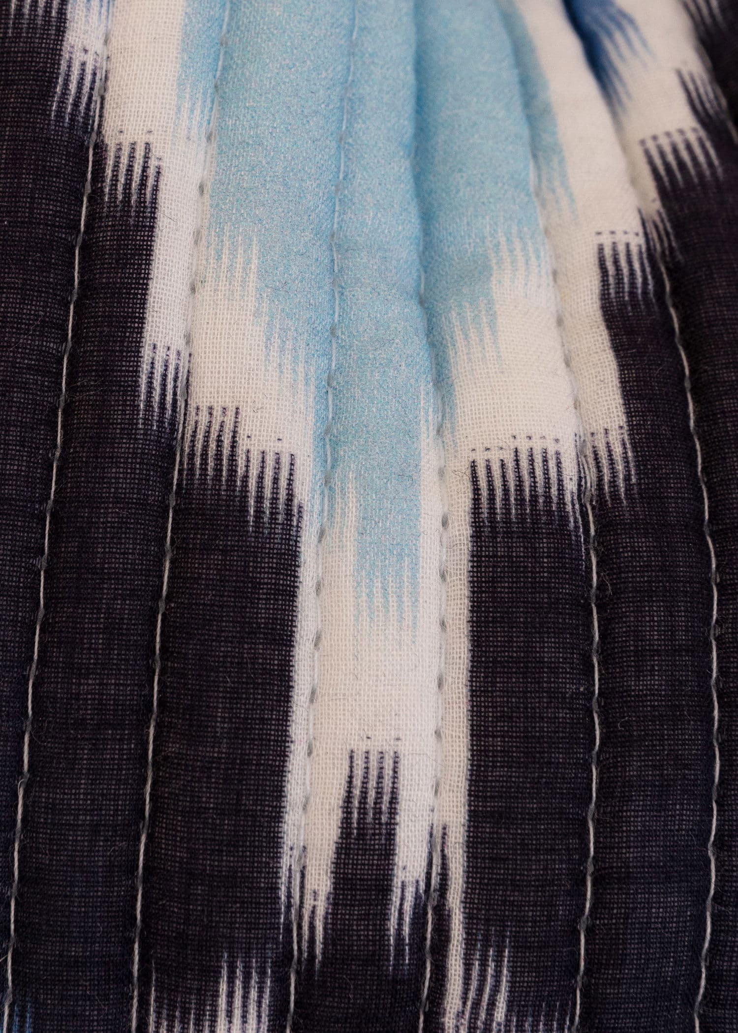 Cotton Kuviollinen puuvillalaukku - Sininen 3 - Indiska