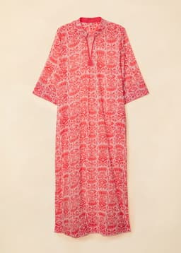 Printed Kaftan Dress - PINK