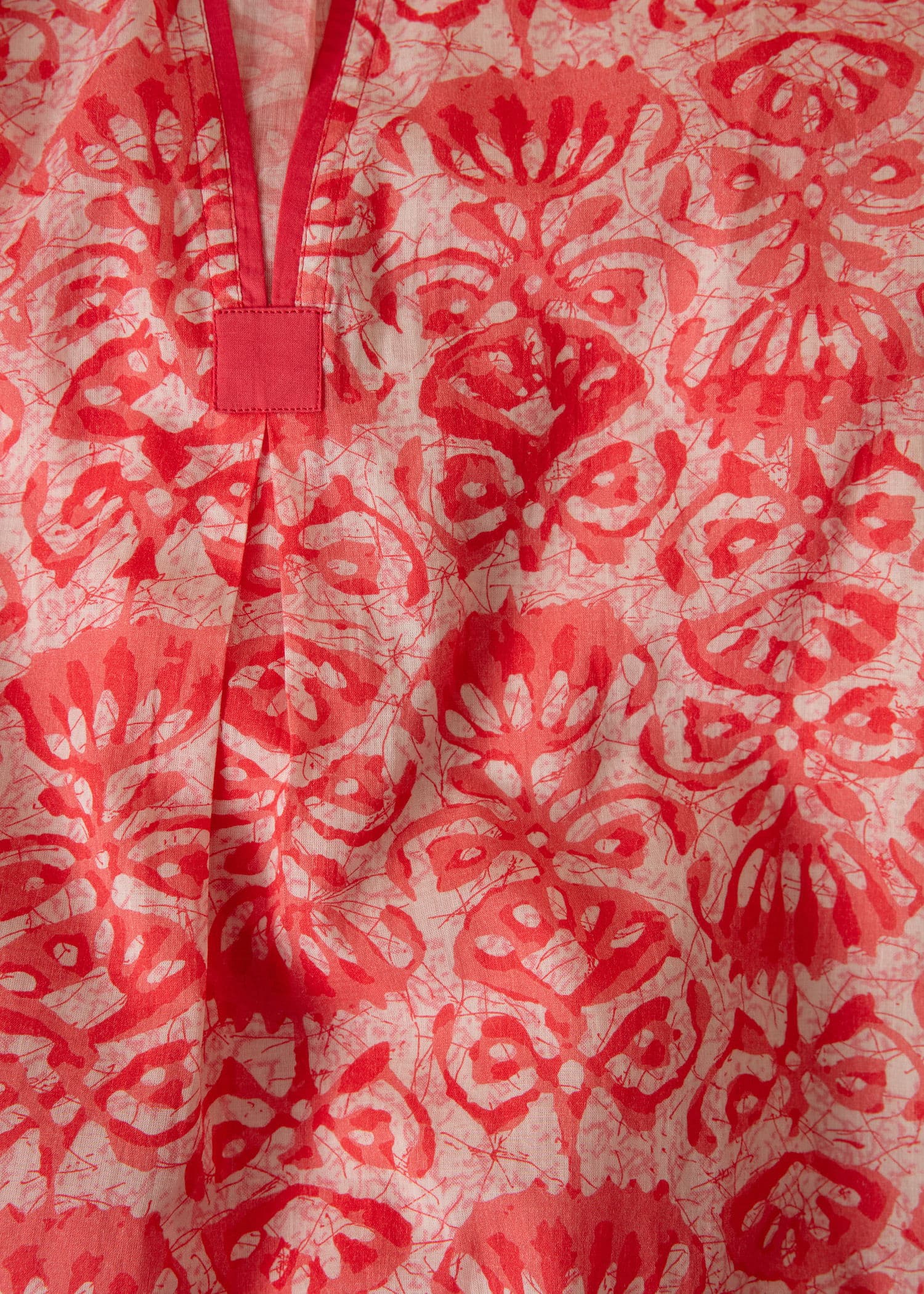 Printed Mönstrad kaftanklänning - Rosa 2 - Indiska