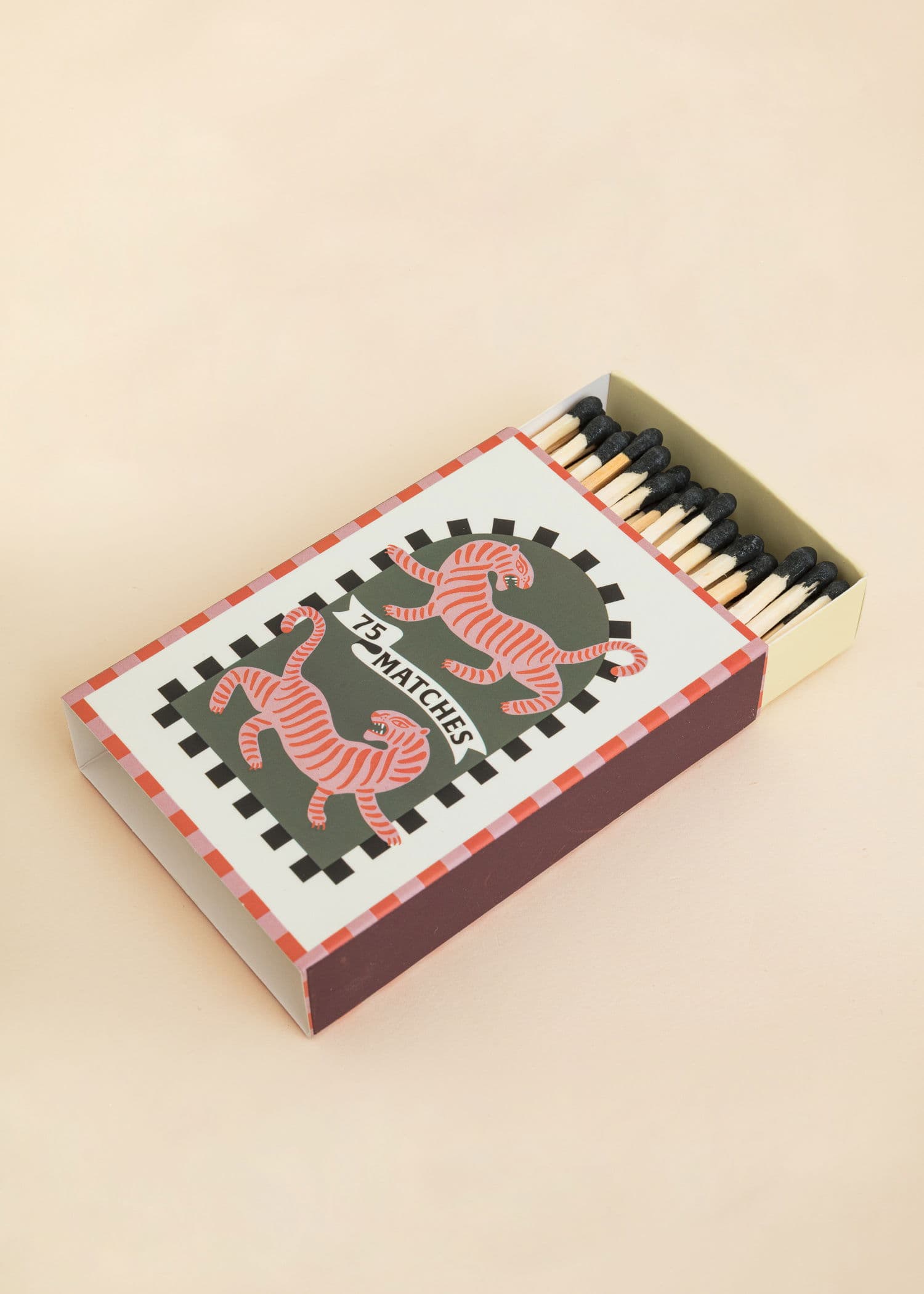 75 Dekorativ tändsticksask med långa tändstickor - Multi 1 - Indiska