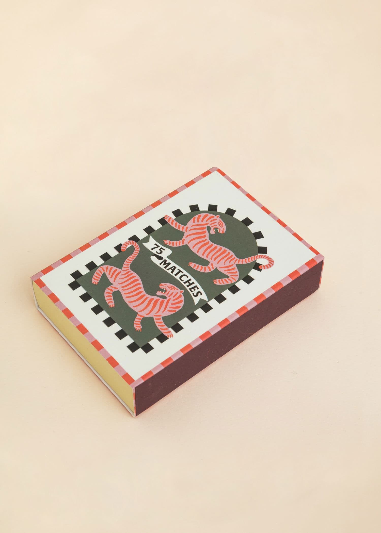 75 Dekorativ tändsticksask med långa tändstickor - Multi 2 - Indiska