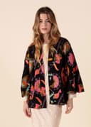 VIVI SHORT KIMONO - Black