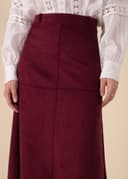 ALINA SKIRT - BURGUNDY