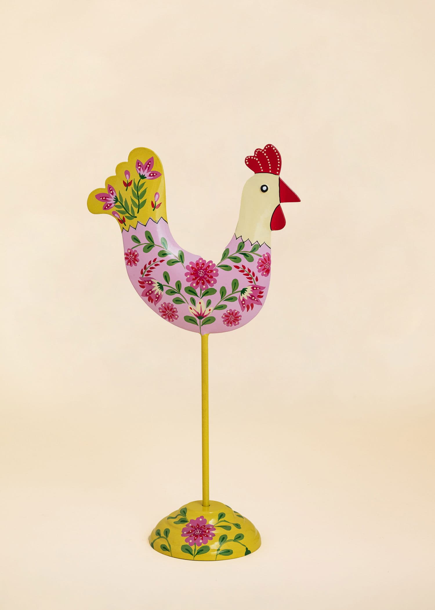 KASHMIR Håndmalt påskehøne - Rosa 1 - Indiska