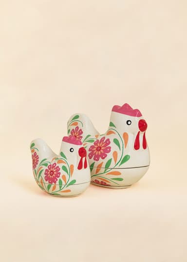 KASHMIR Påskekyllingformet eske - Multi 3 - Indiska