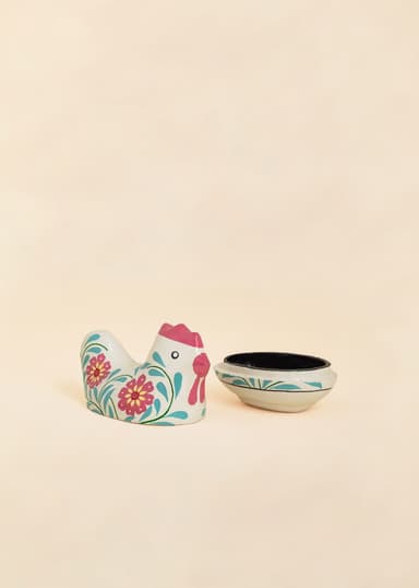 KASHMIR Påskekyllingformet eske - Multi 2 - Indiska