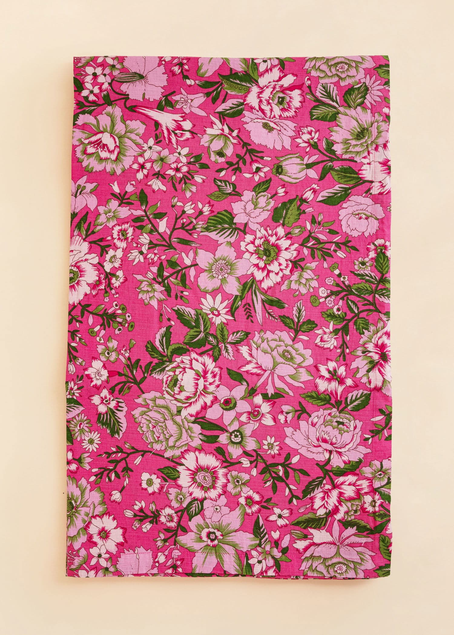 Tara Puuvillapöytäliina 150x250 cm - Vaaleanpunainen 3 - Indiska