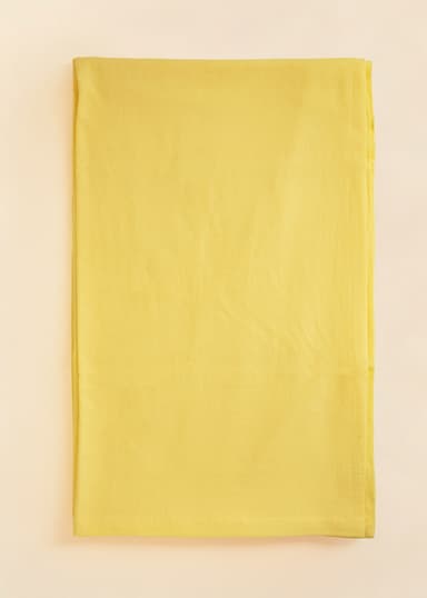 Tara Puuvillainen pöytäliina 150x250 - Keltainen 1 - Indiska