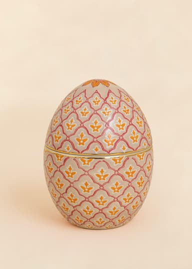 CERAMIC Håndmalt påskeegg - Rosa 1 - Indiska