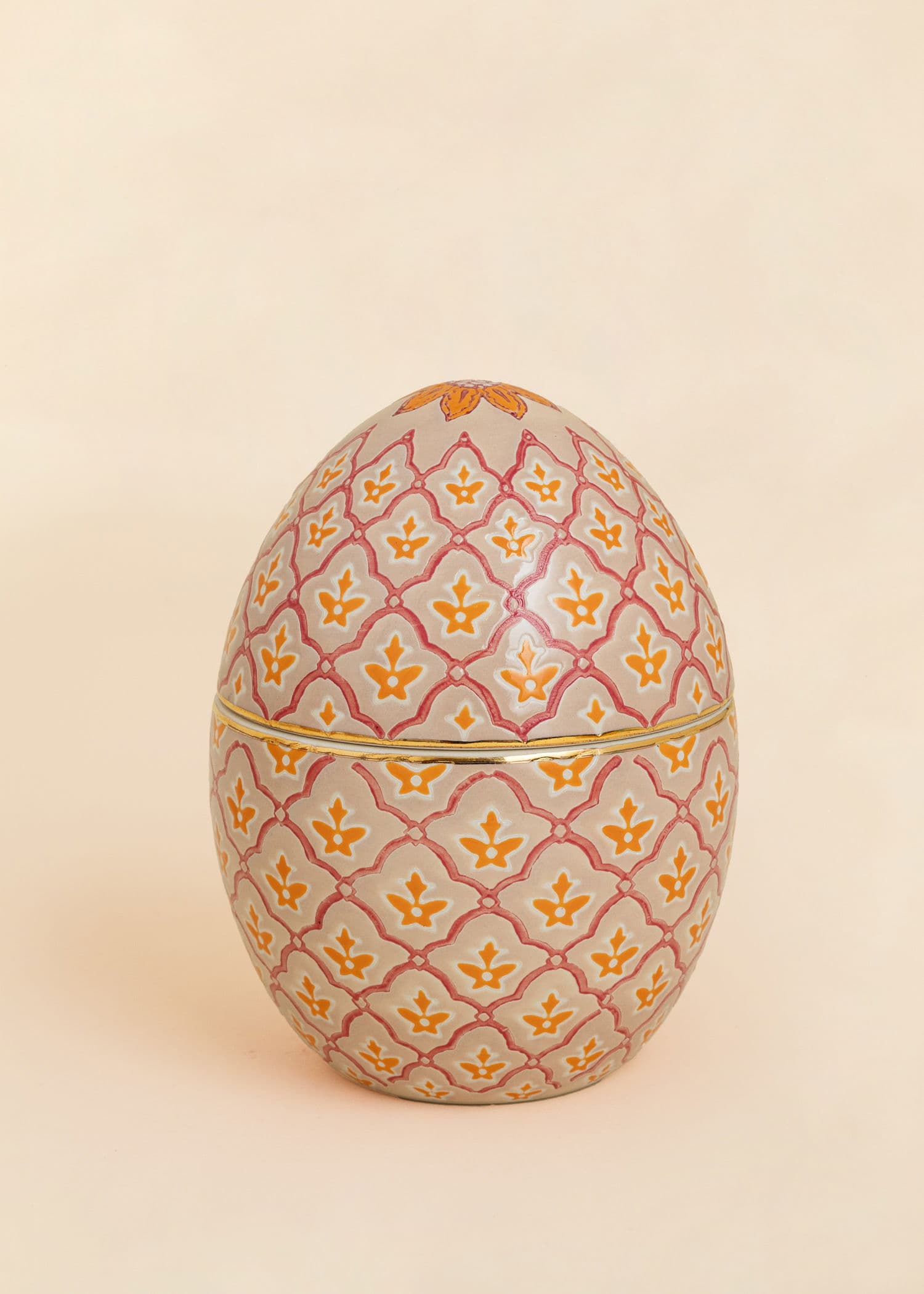 CERAMIC Håndmalt påskeegg - Rosa 1 - Indiska