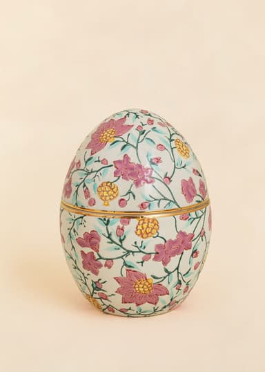 CERAMIC Håndmalt påskeegg - Rosa 1 - Indiska