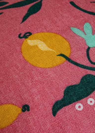 Lin Kuviollinen tyynynpäällinen - Vaaleanpunainen 2 - Indiska