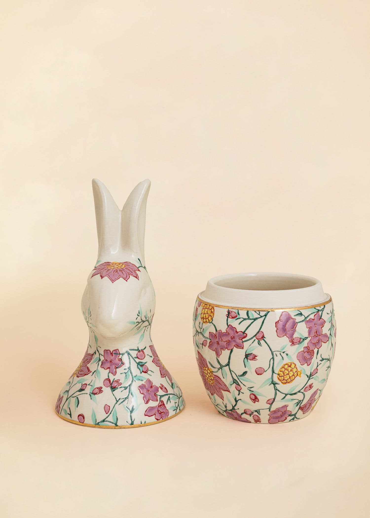 RABBIT Godterikrukke med lokk  - Rosa 2 - Indiska