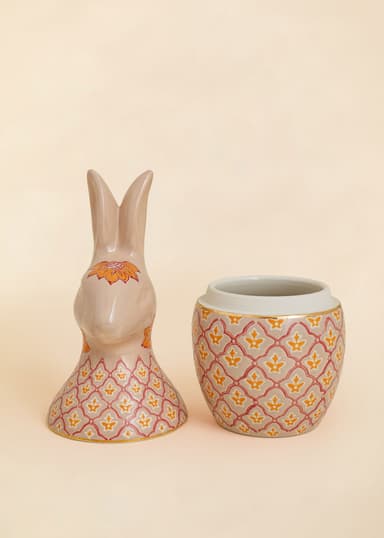 RABBIT Godterikrukke med lokk  - Rosa 2 - Indiska