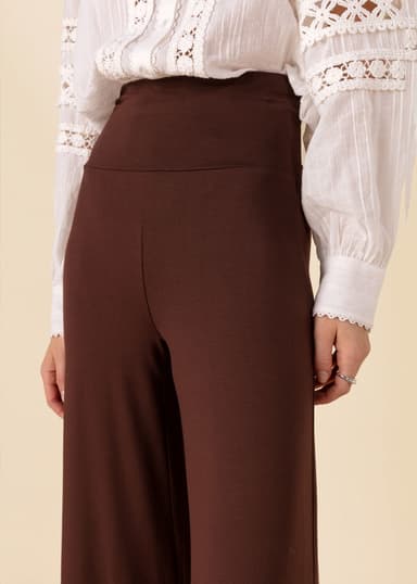 LILLEMOR Leveät korkeavyötäröiset housut - Muut 2 - Indiska