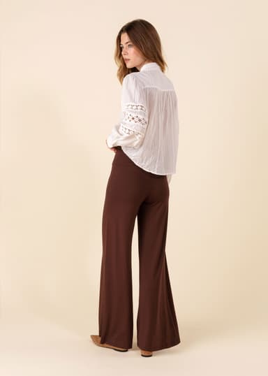 LILLEMOR Leveät korkeavyötäröiset housut - Muut 3 - Indiska