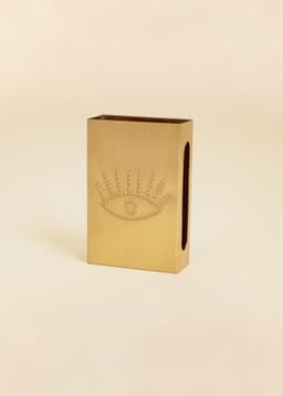 BRASS MATCHBOX HOLDER - EYE