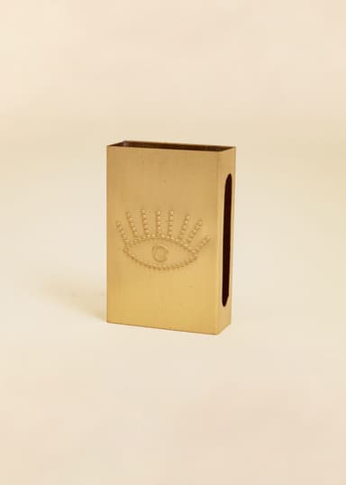 BRASS Tändsticksaskfodral i mässing - Guld 1 - Indiska