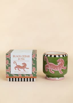 CERAMIC SCENTED CANDLE - TIGER