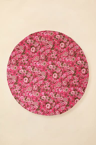 Tara Pyöreä puuvillainen pöytäliina 150cm - Vaaleanpunainen 1 - Indiska