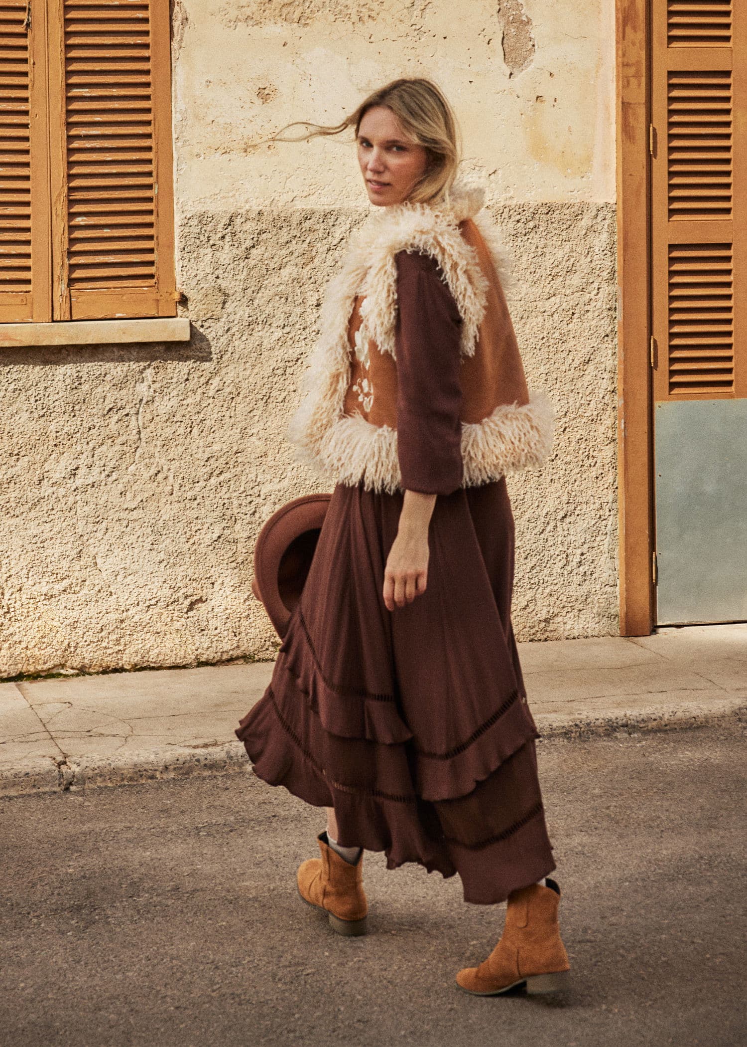 TANYA Pitkä asymmetrinen mekko - Ruskea 1 - Indiska