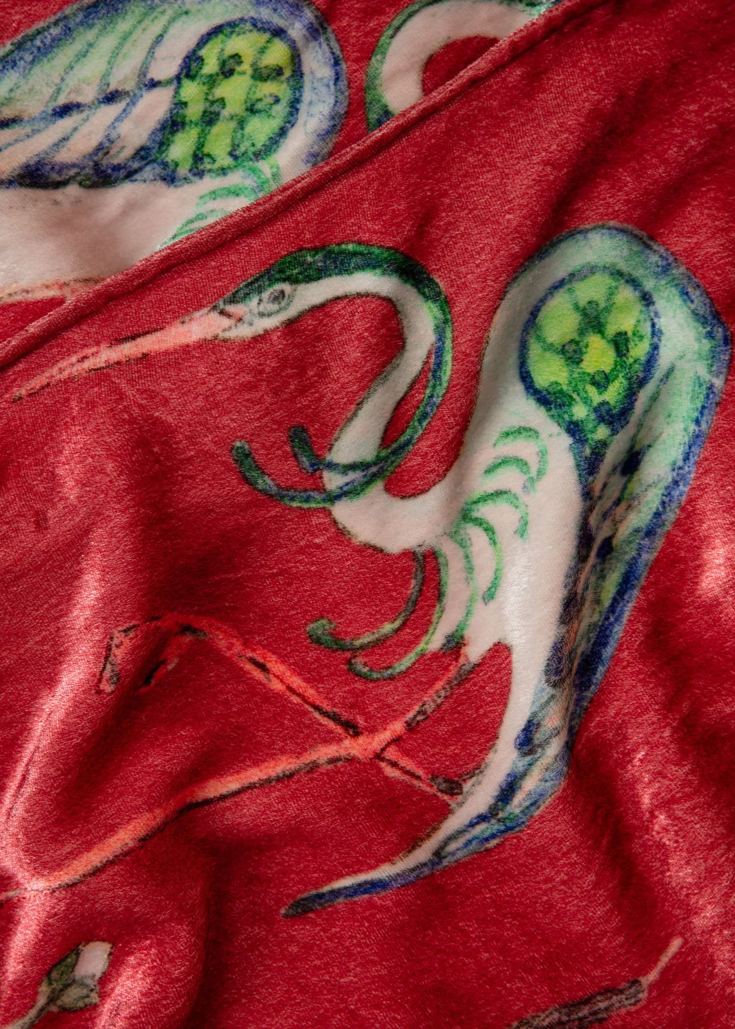 Velvet Kirjailtu samettikimono - Vaaleanpunainen 3 - Indiska