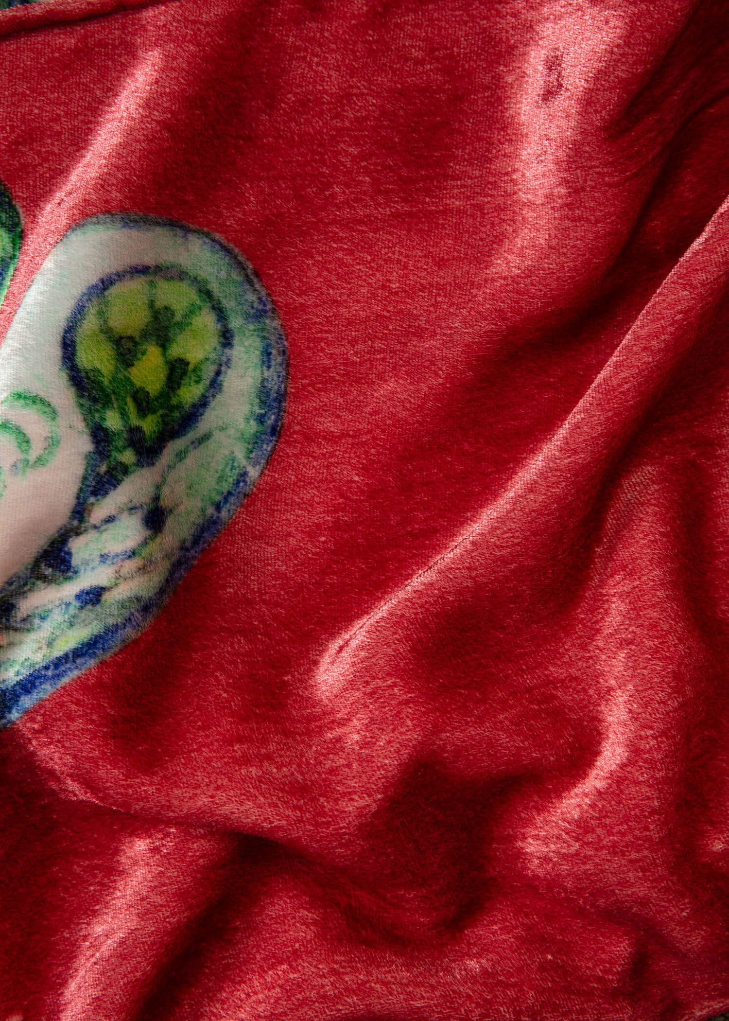 Velvet Kirjailtu samettikimono - Vaaleanpunainen 4 - Indiska